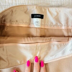 J. Crew Light Tan Blush Pencil Skirt